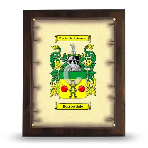Borrowdale Coat of Arms Plaque