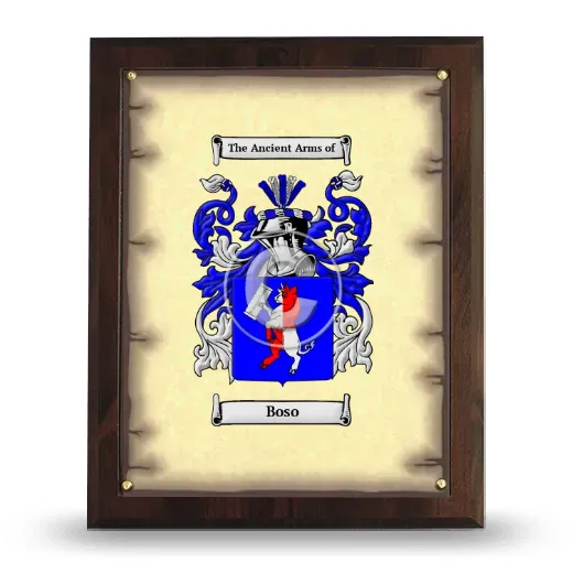 Boso Coat of Arms Plaque