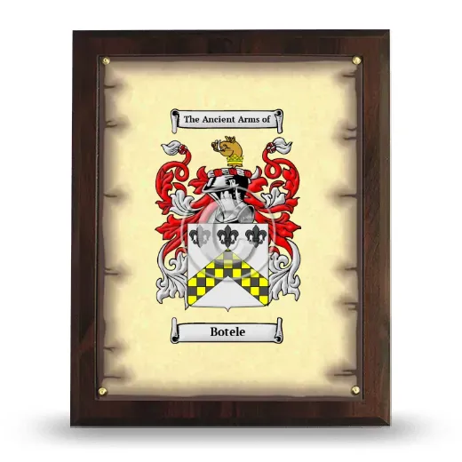 Botele Coat of Arms Plaque