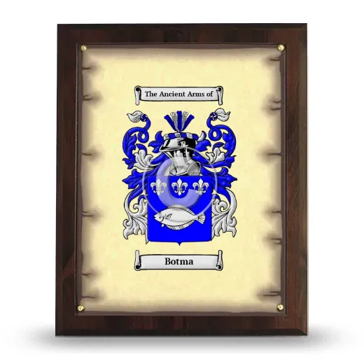 Botma Coat of Arms Plaque