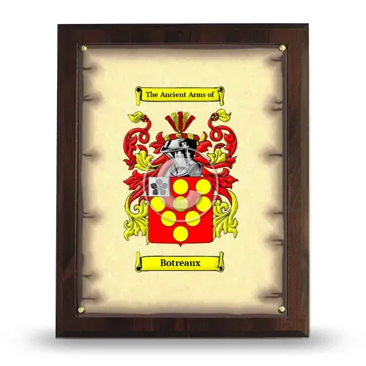 Botreaux Coat of Arms Plaque