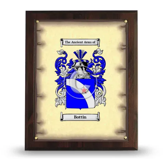 Bottin Coat of Arms Plaque