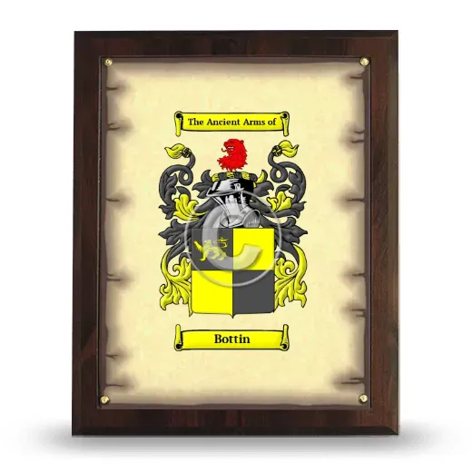 Bottin Coat of Arms Plaque