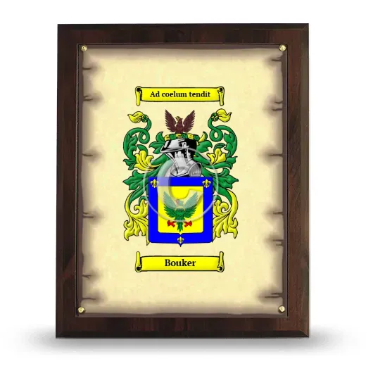 Bouker Coat of Arms Plaque