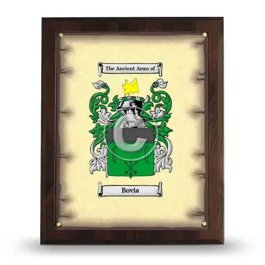 Bovia Coat of Arms Plaque