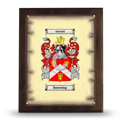 Bowering Coat of Arms Plaque