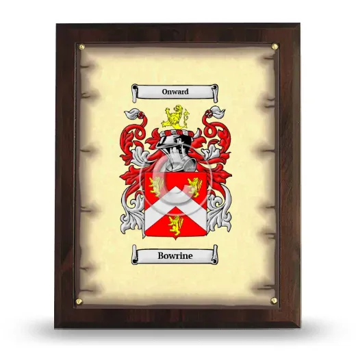 Bowrine Coat of Arms Plaque