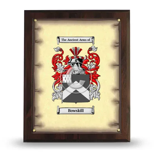 Bowskill Coat of Arms Plaque