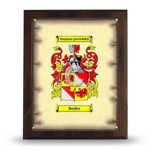 Boyles Coat of Arms Plaque