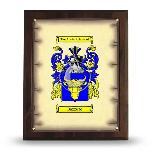 Bozzuto Coat of Arms Plaque