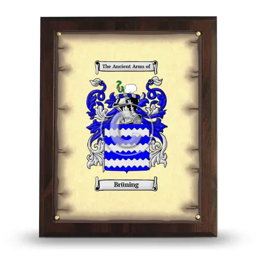 Brüning Coat of Arms Plaque