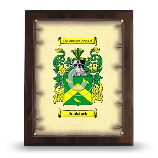 Bradstock Coat of Arms Plaque