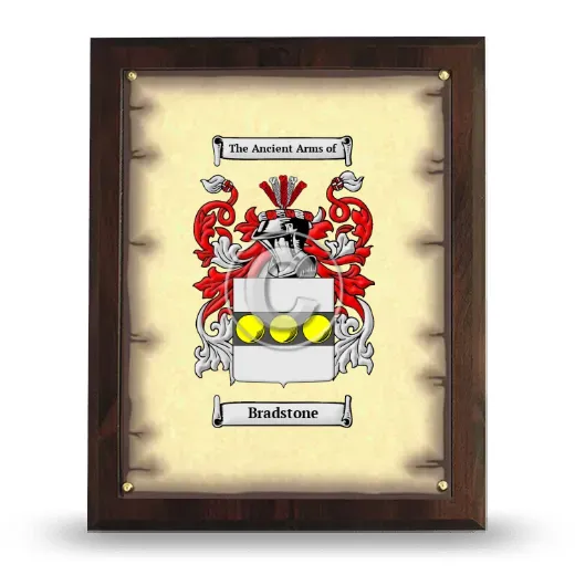 Bradstone Coat of Arms Plaque