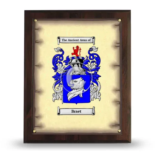 Braet Coat of Arms Plaque