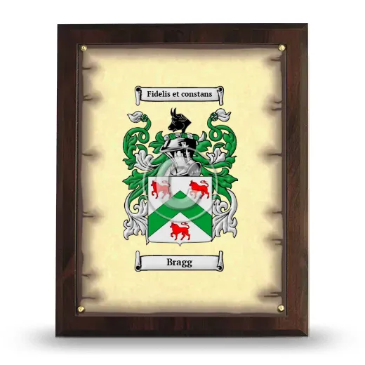 Bragg Coat of Arms Plaque