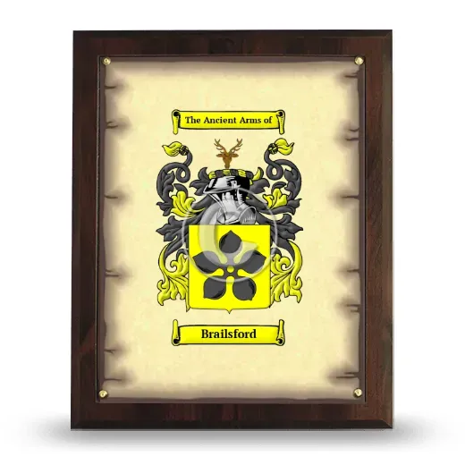 Brailsford Coat of Arms Plaque
