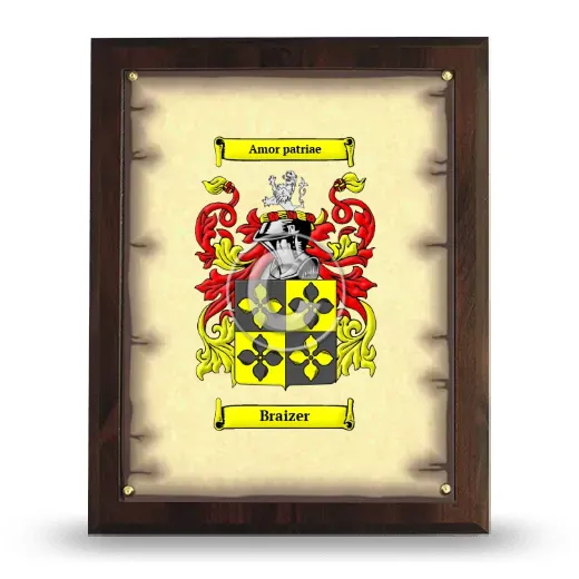 Braizer Coat of Arms Plaque