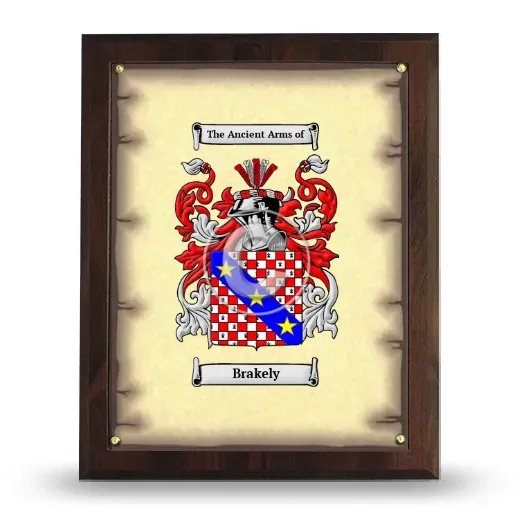 Brakely Coat of Arms Plaque