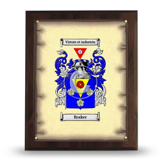 Braker Coat of Arms Plaque