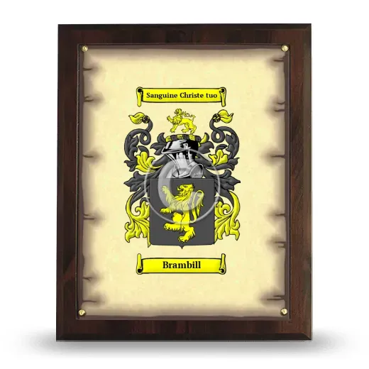 Brambill Coat of Arms Plaque