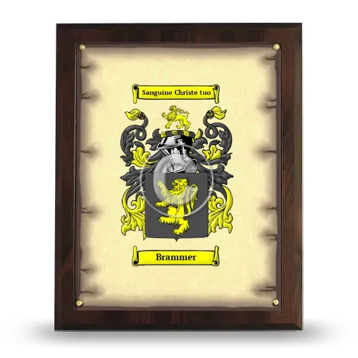 Brammer Coat of Arms Plaque