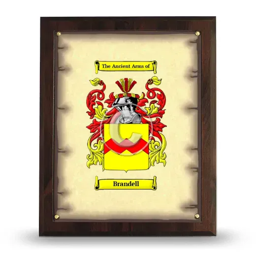 Brandell Coat of Arms Plaque