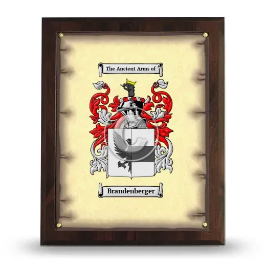 Brandenberger Coat of Arms Plaque