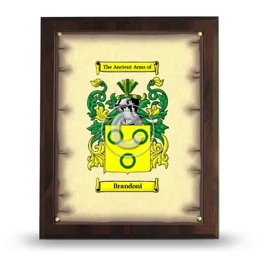 Brandoni Coat of Arms Plaque