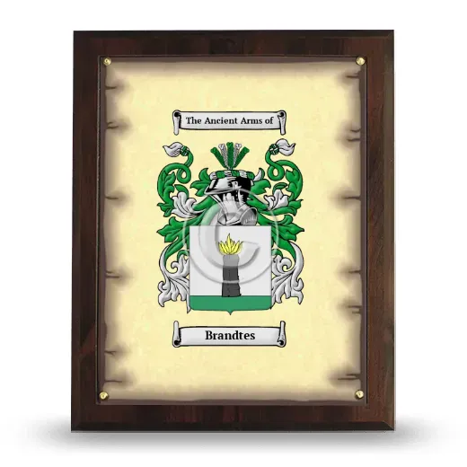 Brandtes Coat of Arms Plaque