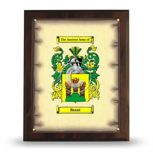 Brant Coat of Arms Plaque