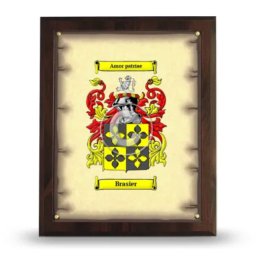 Brasier Coat of Arms Plaque