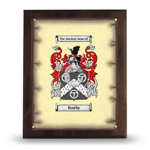 Bratby Coat of Arms Plaque