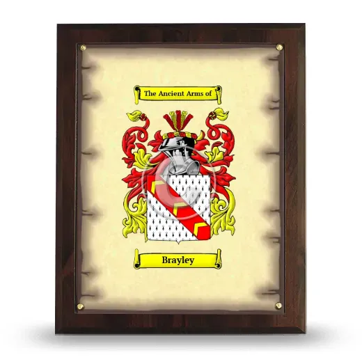 Brayley Coat of Arms Plaque