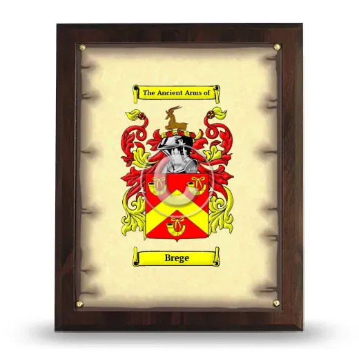 Brege Coat of Arms Plaque