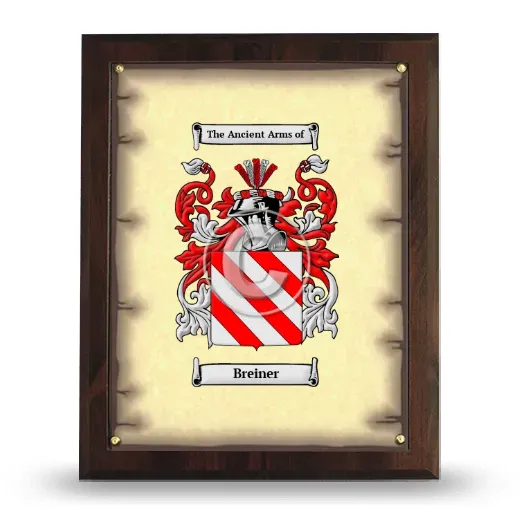 Breiner Coat of Arms Plaque