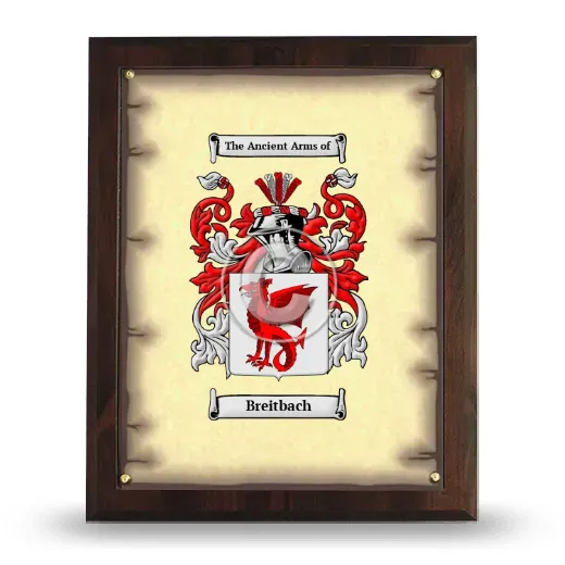 Breitbach Coat of Arms Plaque