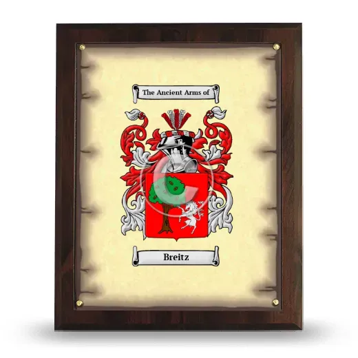 Breitz Coat of Arms Plaque