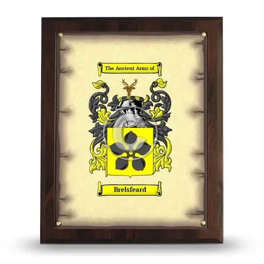 Brelsfeard Coat of Arms Plaque