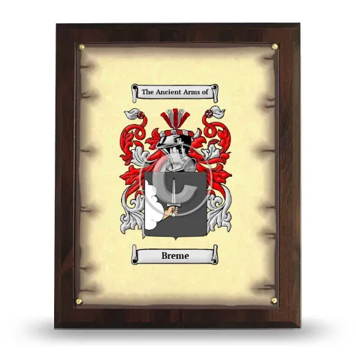Breme Coat of Arms Plaque