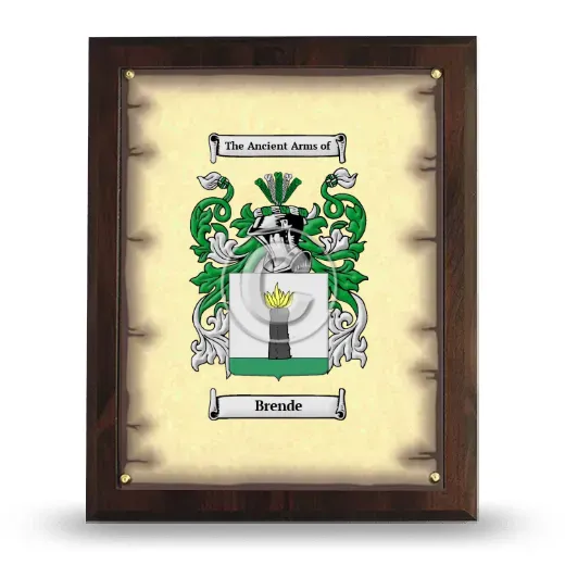 Brende Coat of Arms Plaque