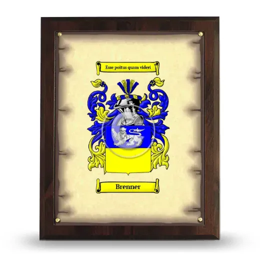 Brenner Coat of Arms Plaque