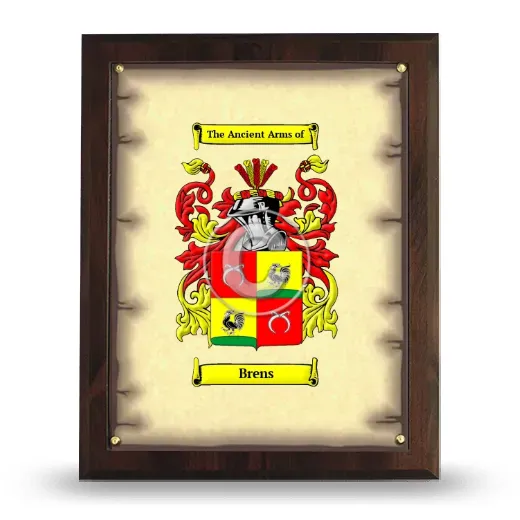 Brens Coat of Arms Plaque