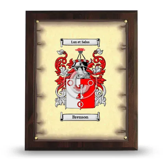 Brenson Coat of Arms Plaque
