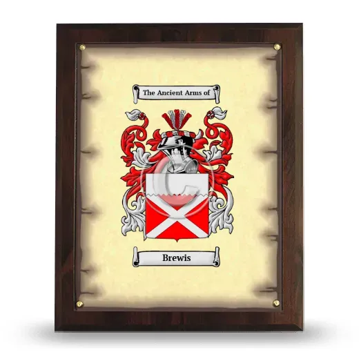 Brewis Coat of Arms Plaque