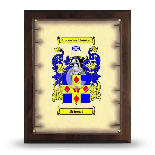 Brieent Coat of Arms Plaque