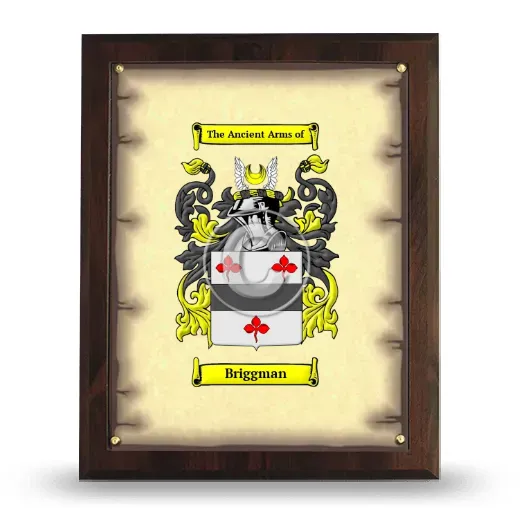 Briggman Coat of Arms Plaque