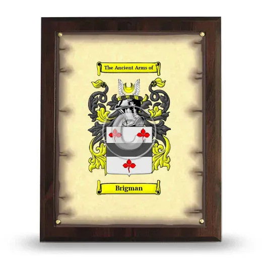 Brigman Coat of Arms Plaque