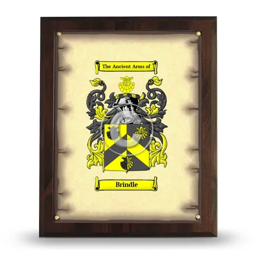 Brindle Coat of Arms Plaque