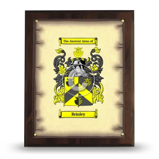 Brinley Coat of Arms Plaque