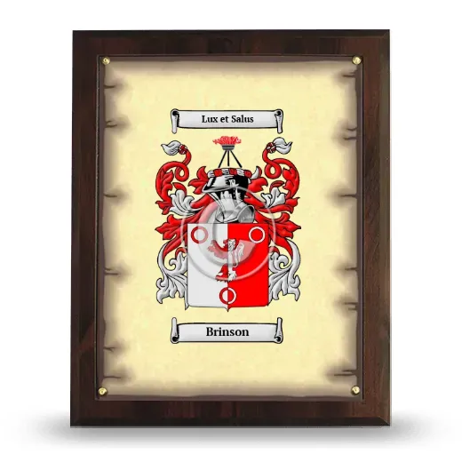 Brinson Coat of Arms Plaque